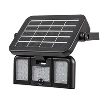 Lampa solara cu senzor Rabalux Lihull plastic, negru, transparent, LED, 4000K, 9,6W, 500lm, IP44 - 77020