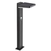Lampadar solar de exterior cu senzor Rabalux LASSET metal, plastic, negru, alb, LED, 4000K, 4.4W, 200lm, IP54 - 77079