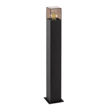 Lampadar exterior Rabalux LOANDA metal, plastic, negru, fumuriu, E27, IP54 - 77082