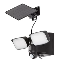 Aplica de perete solara de exterior cu senzor Rabalux LESZNO plastic, negru, alb, LED, 4000K, 10W, 800lm, IP54 - 77091