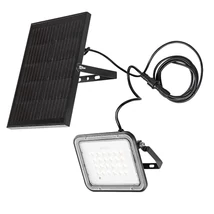 Lampa solara Rabalux MELK plastic, negru, transparent, LED, 6.5W, 1000lm, 3000K-4000K-6500K, IP65 - 77141