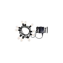 Lampa solara Rabalux ZIRC plastic, negru, transparent, LED, 3.6W, 35lm, 2700K, IP44 - 77165
