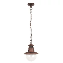 Pendul exterior Rabalux ODESSA E27 metal maro antic cu abajur plastic transparentstil vintage IP44 - 8164