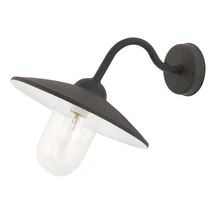 Aplica exterior Rabalux VIGO E27 metal negru mat cu abajur sticla transparentstil vintage IP44 - 8686