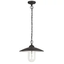 Pendul exterior Rabalux VIGO E27 metal negru mat cu abajur sticla transparentstil vintage IP44 - 8687