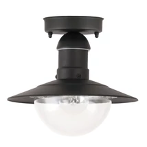 Plafoniera exterior Rabalux OSLO E27 metal negru cu abajur plastic transparentstil mediteran IP44 - 8716