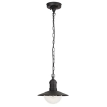 Pendul exterior Rabalux OSLO E27 metal negru cu abajur plastic transparentstil mediteran IP44 - 8717