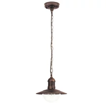 Pendul exterior Rabalux OSLO E27 metal auriu antic cu abajur plastic transparentstil mediteran IP44 - 8737