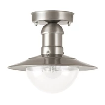 Plafoniera exterior Rabalux OSLO E27 metal crom satinat cu abajur plastic transparentstil mediteran IP44 - 8763