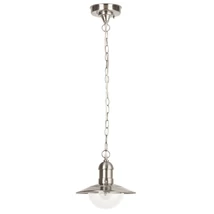 Pendul exterior Rabalux OSLO E27 metal crom satinat cu abajur plastic transparentstil mediteran IP44 - 8764