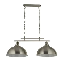 Pendul Searchlight FUSION metal, argintiu, E27 - 0932-2SS