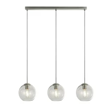 Pendul Searchlight BALLS metal, sticla, crom, transparent, E14 - 1033-3CL
