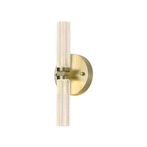 Aplica de perete Searchlight Aberdeen metal, acril, alama, transparent, LED, 12W, 979lm, 3000K, IP44 - 10372SB