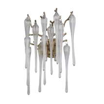 Aplica de perete Searchlight HERITAGE metal, sticla, auriu, transparent, G9 - 10425-2GO