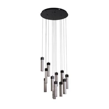Pendul Searchlight MOONBEAM metal, marmura, negru, alb, LED,  72W, 3000K, 7081 Lm - 10879-13BK