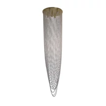 Pendul Searchlight SWOOP metal, cristal, alama, GU10 - 10883-10SB