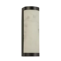 Aplica de perete Searchlight NILE metal, marmurs sticla, negru, alb, LED, 9W, 3000K, 299 Lm - 10887BK