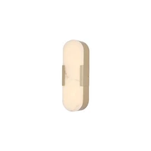 Aplica de perete Searchlight Opaline metal, plastic, auriu, alb, LED, 14W, 1207lm, 3000K, IP44 - 11138GO