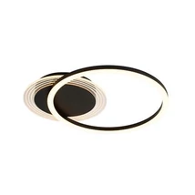 Plafoniera Searchlight Contour metal, negru, LED, 24W, 3245lm, 3000K - 13650BK