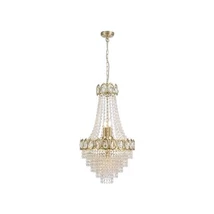 Pendul Searchlight Louis Phillipe metal, cristal, alama, transparent, E14, 60W - 1611-6SB