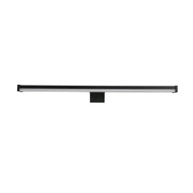 Aplica de perete pentru baie Searchlight KOS metal, acril, negru, alb, LED, 9W, 3000K, 583 Lm, IP44 - 17003-40BK