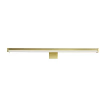 Aplica de perete pentru baie Searchlight KOS metal, acril, auriu, alb, LED, 9W, 3000K, 687 Lm, IP44 - 17003-40GO