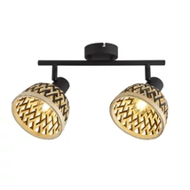 Spot Searchlight LANCE metal, bambus, negru, E14 - 19931-2BK