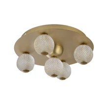 Plafoniera Searchlight ASTEROID metal, acril, auriu, transparent, LED, 21W, 1424 Lm - 20923GO