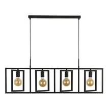 Pendul Searchlight PLAZA metal, negru, E27 - 23203-4BK