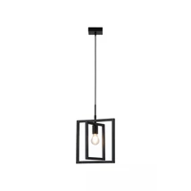 Pendul Searchlight Plaza metal, negru, E27, 60W - 23203BK