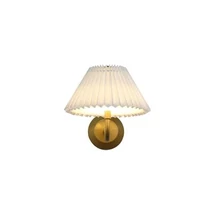 Aplica de perete Searchlight Danish metal, auriu, alb, LED, 1.5W, 160lm, 3000K - 23310GO