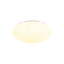 Plafoniera Searchlight Stripy metal, acril, alb, LED, 24W, 3302lm, 2700K-3200K-4000K - 23381-40WH
