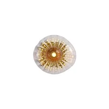 Aplica de perete Searchlight Sunbeam metal, sticla, negru, transparent, G9, 7W - 24122-1BK