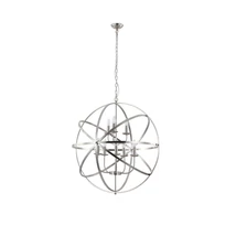 Pendul Searchlight ORBIT metal, argint, E14 - 2478-8SS