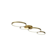 Plafoniera Searchlight Cirque metal, auriu, LED, 37W, 4167lm, 3000K - 25772-4GO