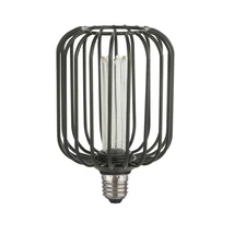 Bec Searchlight DRUM metal, negru, E27, 4.5W, 2700K, 320 Lm - 26005BK