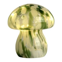 Veioza Searchlight Amelia sticla, verde, LED, 0.2W, 15lm, 3000K - 27027GR