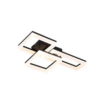Plafoniera Searchlight Wall Art II metal, negru, LED, 30W, 4990lm, 3000K - 28612BK