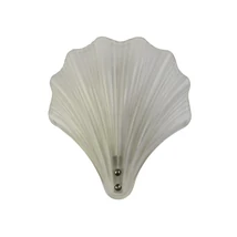 Aplica de perete pentru baie Searchlight SHELL metal, sticla, argint, alb, G9 - 28980SS