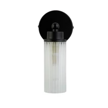 Aplica de perete pentru baie Searchlight IMPERIAL metal,  sticla, negru, transparent, G9 - 29981BK