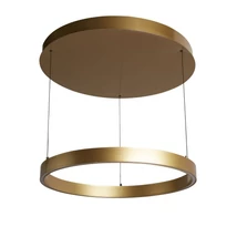 Pendul Searchlight LAYLA metal, plastic, auriu, alb, LED, 2000K-4000K, 41W, 787lm - 30411GO