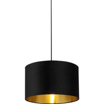 Abajur Searchlight DRUM metal, catifea, negru, E14, E27 - 31040BK