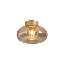 Plafoniera Searchlight Celestial metal, sticla, auriu, chihlimbar, E27, 60W - 32156-28GO