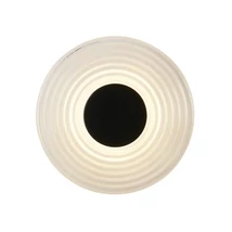 Aplica de perete Searchlight Cleo metal, sticla, negru, transparent, LED, 9.4W, 862lm, 3000K - 32210CL
