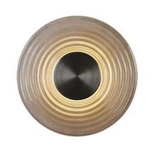 Aplica de perete Searchlight Cleo metal, sticla, nichel, gri, LED, 9.4W, 862lm, 3000K - 32210GY