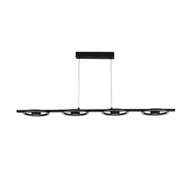 Pendul Searchlight SPACE metal, acril, negru, alb, LED, 35W, 3000K, 1497 Lm - 32804-4BK