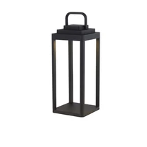 Veioza exterior Searchlight PORTABELLO metal, negru, LED, 3000K, 2W, 243lm, IP54 - 33502-350