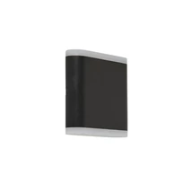 Aplica de perete exterioara Searchlight STRATFORD metal, plastic, negru, alb, LED, 4000K, 8W, 380lm, IP44 - 3486BK