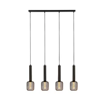 Pendul Searchlight DULWICH metal, negru, E27 - 35720-4BK