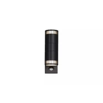 Aplica de perete exterior Searchlight Detroit metal, negru, GU10, 7W, IP44 - 37739BK-PIR
